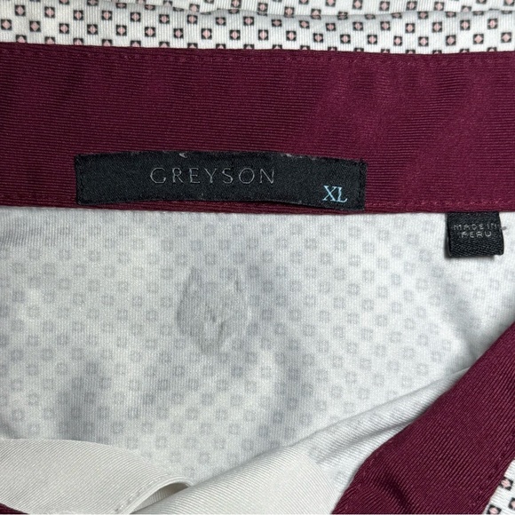 Greyson Golf Polo Geometric & Tiny Wolf Print size X-Large *Club Embroidered* - Picture 5 of 9